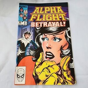 Marvel Alpha Flight #8 Comic Book 1983 Betrayal! Vintage Collectible